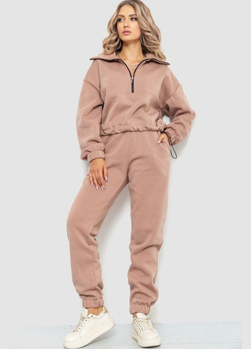 Спорт костюм жіночий на флісі, колір бежевий