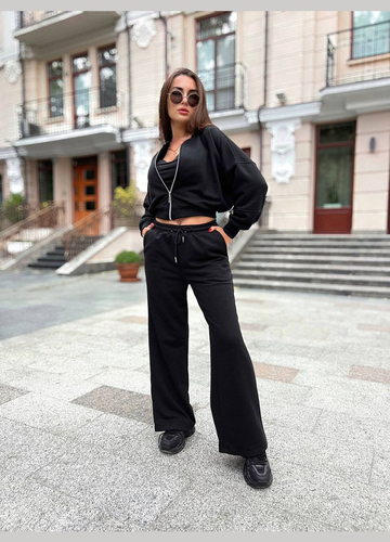 Спортивний чорний костюм 2-ка