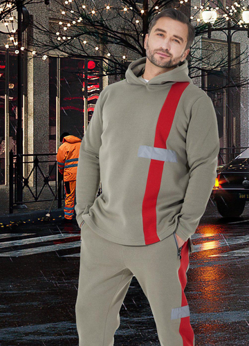 Чоловічі спортивні костюми Теплий видовжений костюм