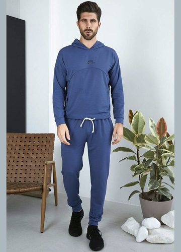 Спортивний костюм чоловічий синього кольору