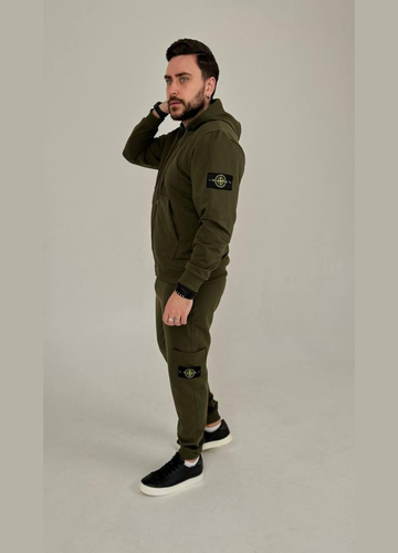 Легкий спортивний костюм двунитка з лого Stone Island