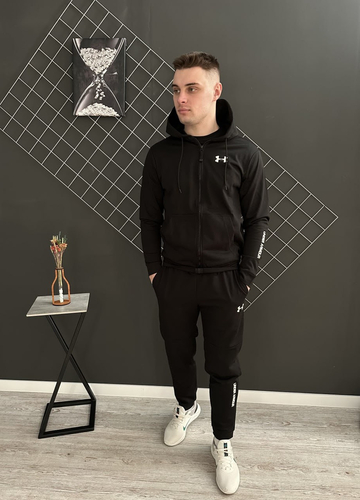 Демісезонний спортивний костюм з лого Under Armour кофта на змійці + штани