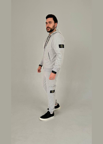 Легкий спортивний костюм двунитка з лого Stone Island
